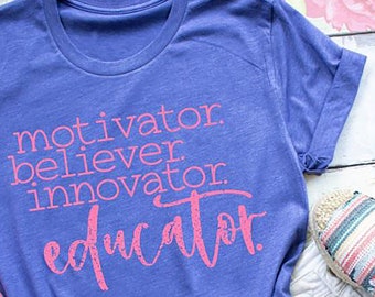 Camisa del educador - Camiseta del maestro - Apreciación del maestro - Camiseta gráfica para maestros - Camisa de regreso a la escuela - Regalo para el maestro - Vida del maestro