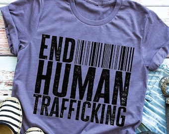 Camiseta para acabar con la trata de personas - Camiseta para salvar a los niños - Camiseta feminista - Camiseta para detener la trata de personas - Camiseta para los derechos humanos - Camiseta para proteger a nuestros niños - Camiseta para mamás
