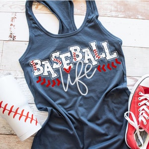 Baseball Life Tank - Baseball Mom Shirt - Sports Mom Tank - Baseball Tank Top - Sports Shirt - Sports Mom Shirt - School Sports Shirt