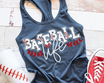 Honkbal Life Tank - Mom Mom Shirt - Sports Mom Tank - Baseball Tank Top - Sports Shirt - Mom Sports Shirt - School Sports Shirt