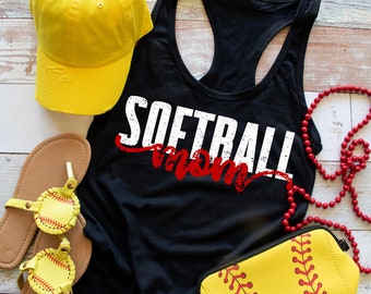 Softball Mom Tank - Sports Shirt - Sports Mom Shirt - Softball Life Shirt - Sports Mom Tank - Softball Tank Top - School Sports Shirt
