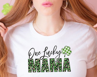 One Lucky Mama Tee - St Patricks Mom Shirt - Cute Mom Sweatshirt - Mom Holiday Tee - St Pattys Sweatshirt - Mom Shamrock Shirt