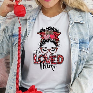 Mimi Valentines Shirt - Valentines Grandma Shirt - Messy Bun Valentines Sweater - Be Mine Shirt - Love Sweatshirt - Cute Valentines Shirt