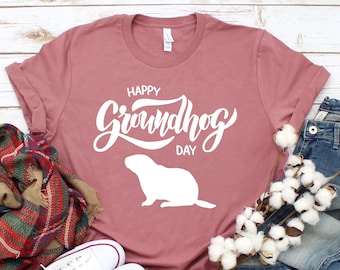 Happy Groundhog Day Shirt - Classic Movie Shirt - Woodstock Illinois - Groundhog Days - Funny Groundhog Shirt - Historic Woodstock Square