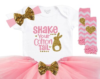 Baby Girls Easter Outfit - Newborn Easter Dress - My First Easter Outfit - 1st Easter Shirt - Coming Home Outfit - Cute Easter Baby Onesie