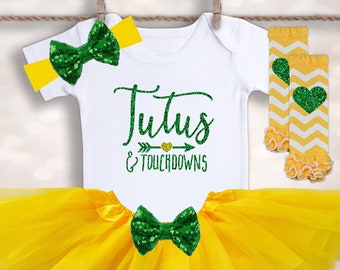 Green Bay Wisconsin Football Outfit - Newborn Baby Football Onesie® - Cheese Head Gift - Girl's Tutu Set - Toddler Football Shirt