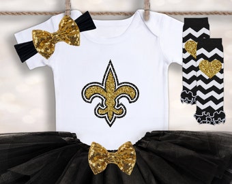 baby girl saints outfit