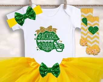 baby girl packers outfit