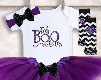Fab BOO Lous Onesie® - Halloween Onesie® - Baby Girl Onesie® - Baby's First Halloween - My 1st Halloween - Halloween Costume For Baby Girls