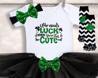 St Patricks Day Outfit - Baby Girl's St Patricks Day - St Patricks Day Shirt - Girl Saint Patricks Day - Holiday Tutu Outfit