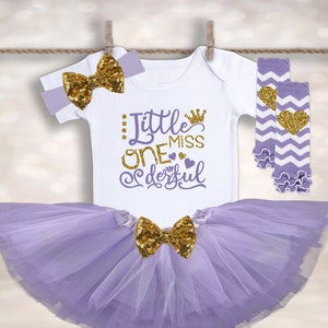 Baby Girl 1st Birthday Outfit - Onederful Birthday Outfit - 1st Birthday Tutu Set - Cake Smash Outfit - Baby Shower Gift