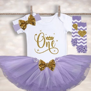 First Birthday Princess Outfit - Princess Crown Shirt - Birthday Girl Shirt - Baby Shower Gift - Baby Girl 1st Birthday - Cake Smash Outfit