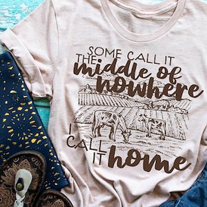 Farm Home Shirt - Farmers Market Tee - Farm Mom Shirt - Country Graphic Tee - Support Local Farmers - Farm Shirt - Farmer Tee