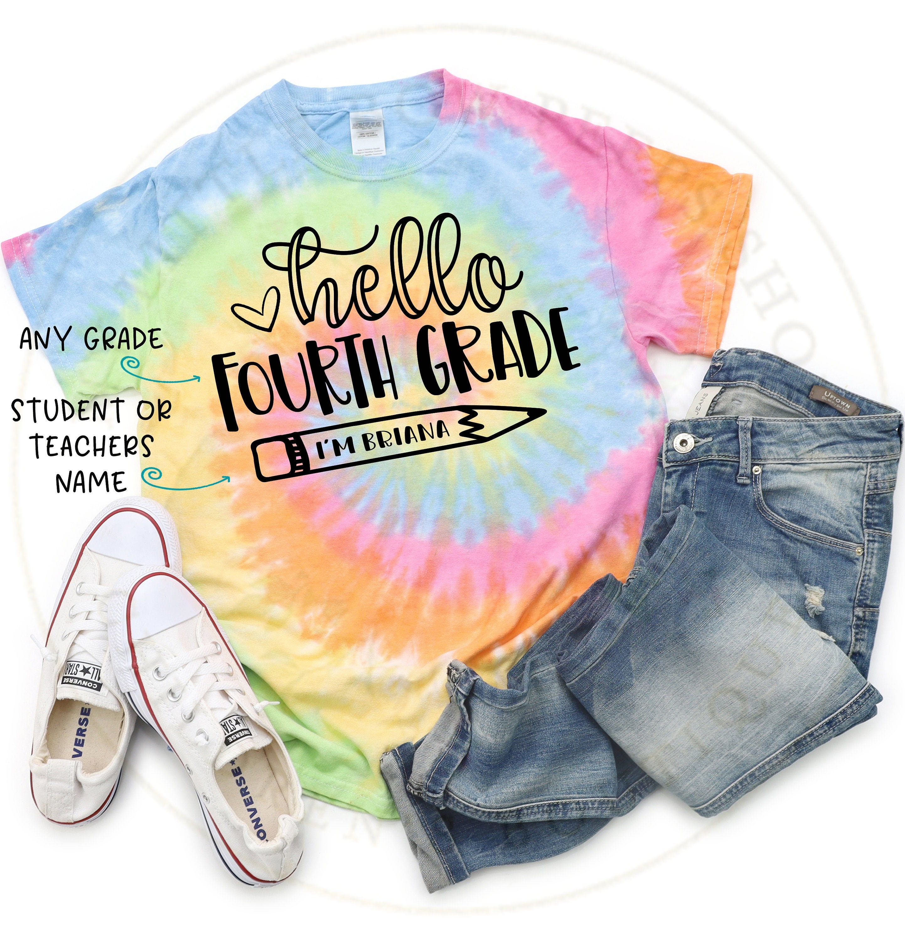 Neon tie-dye sneakers top inspired by woodstock