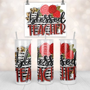 Teacher Tumbler - Skinny Tumbler with Lid - Gift for Teachers - Teacher Coffee Tumbler - Travel Coffee Mug - End of School Year Gift