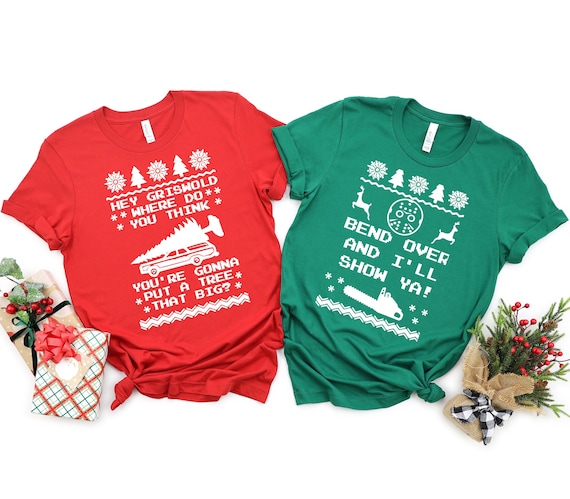 クリスマス休暇シャツ - お揃いのクリスマスシャツ - マーゴとトッドの