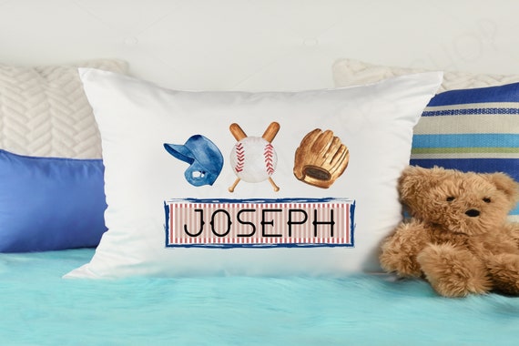 Personalized baseball pillow case hotsell