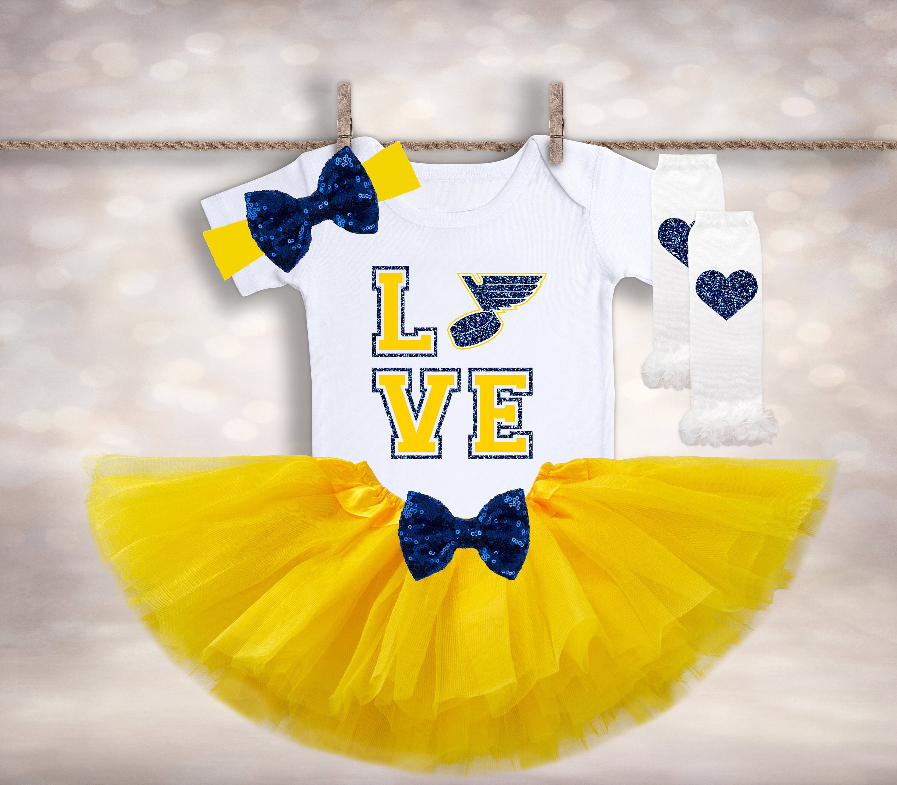 Baby Girl Tutu Outfit St. Louis Blues Hockey Baby Gift Etsy