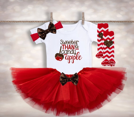 baby girl apple outfit
