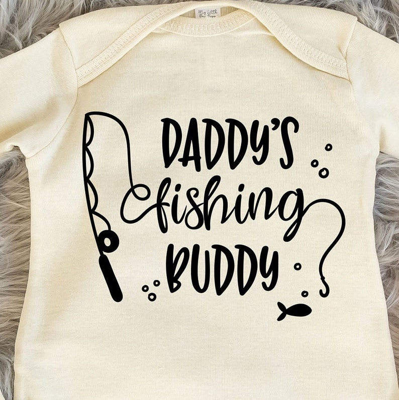 Daddy's Fishing Buddy Outfit Baby Boy Fish Outfit Baby Etsy