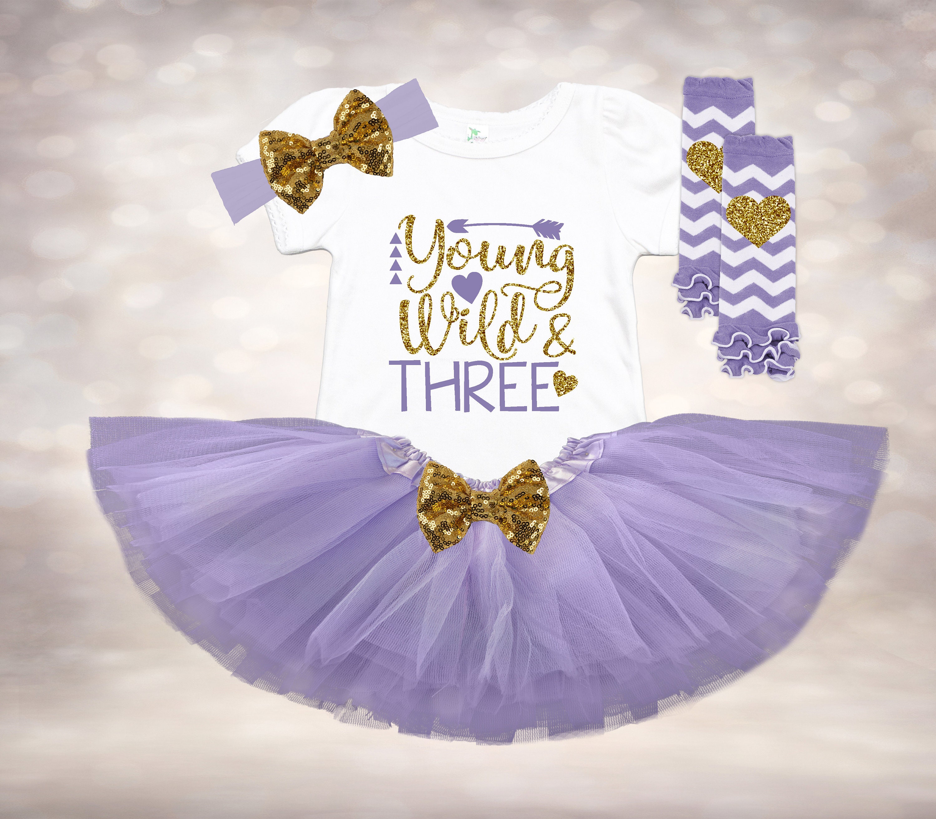 Young Wild and Three Outfit - Birthday Shirt - 3rd Birthday Shirt - T…