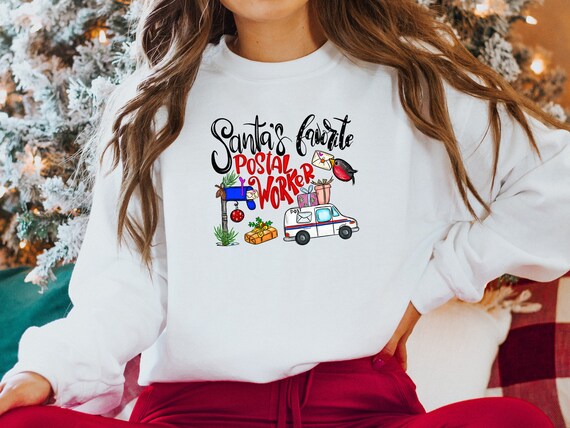 Santa's Favorite Postal Worker Trendy Holiday Sweater