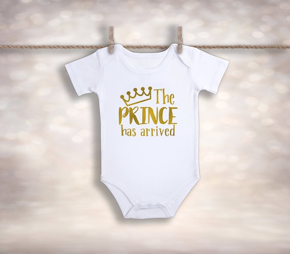 The Prince Has Arrived Outfit Baby Shower Gift Coming Home Outfit
