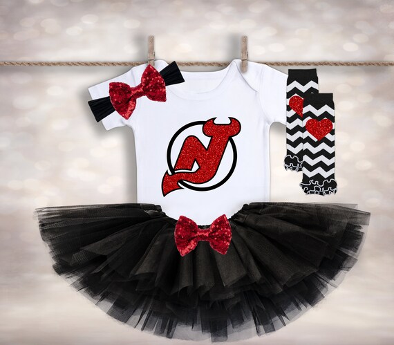 Devils Baby Girl Game Day Outfit New 