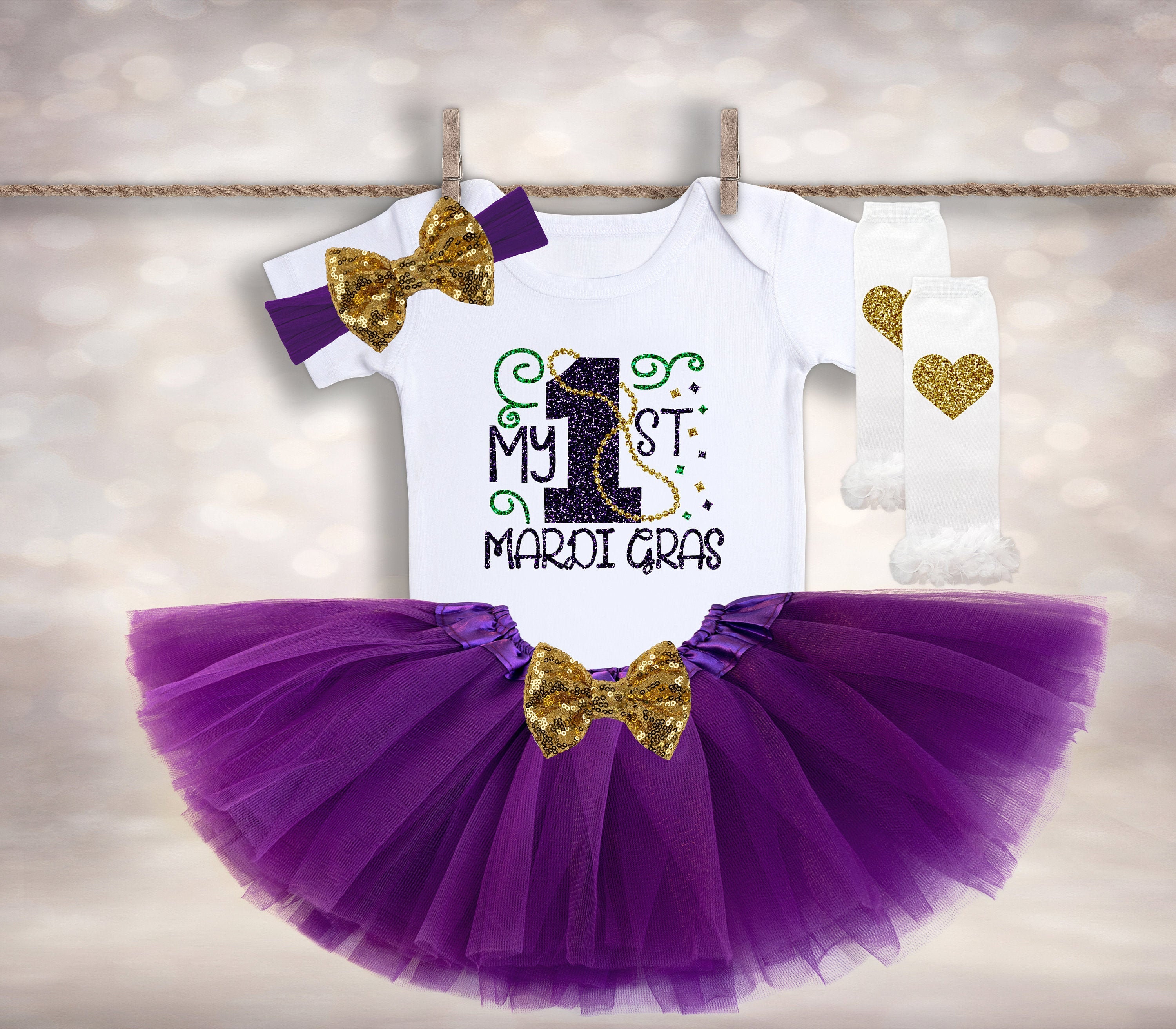 Mardi Gras Party Favor Costume Tutu Skirt WOMENS XS S M GIRLS L XL 22-36” x  15”