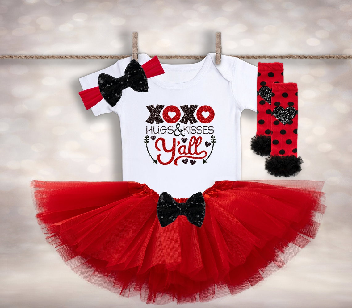 XOXO Y'all Baby Girls Clothing Valentine's Day Etsy