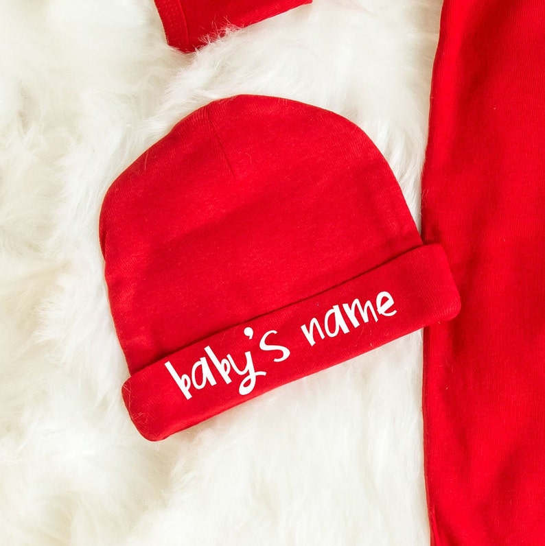 Christmas Sleeper Santa Baby Pajamas My 1st Christmas Etsy