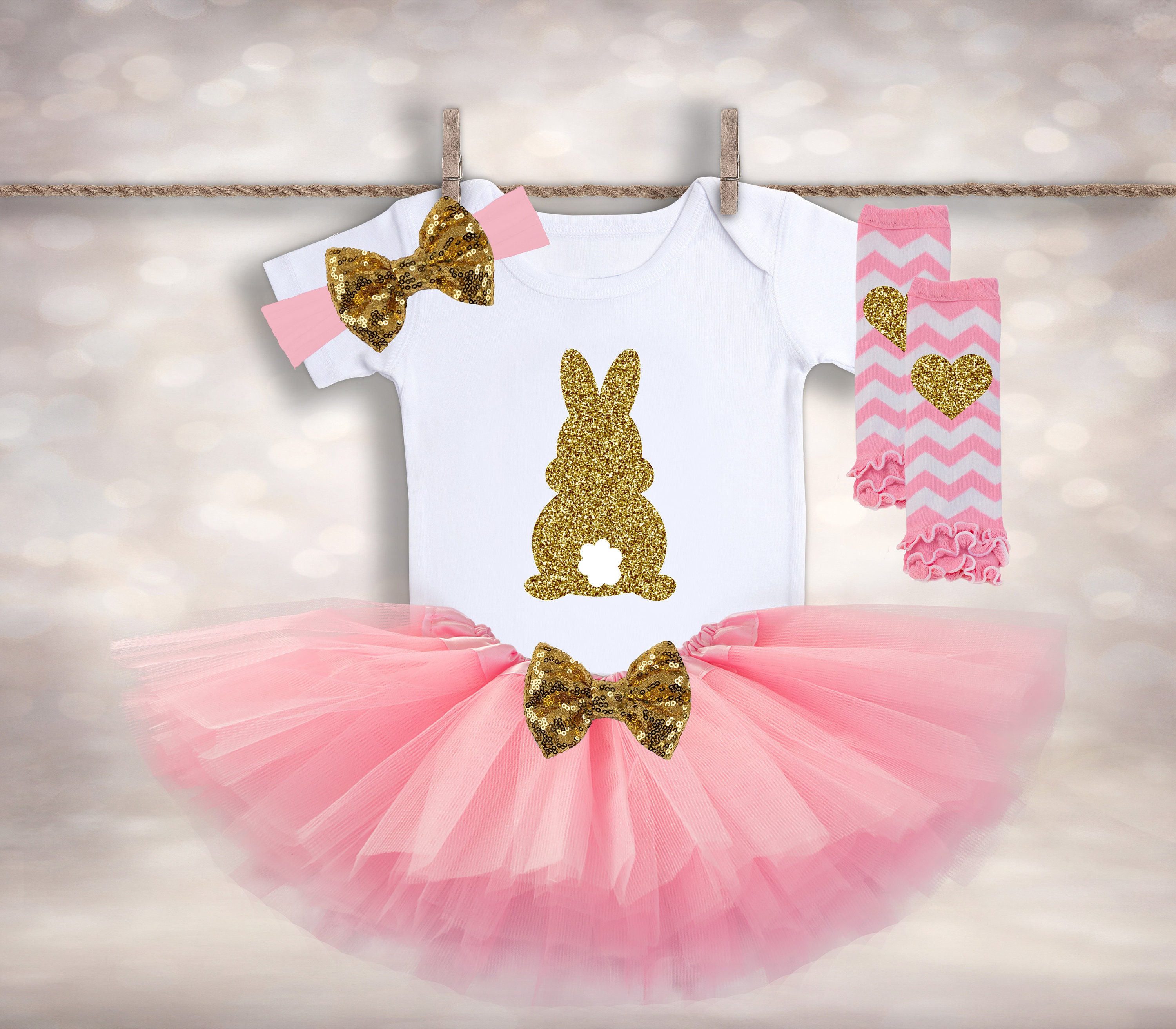Baby Girl's 1st Easter Tutu Easter Outfit Bunny Tutu | Etsy