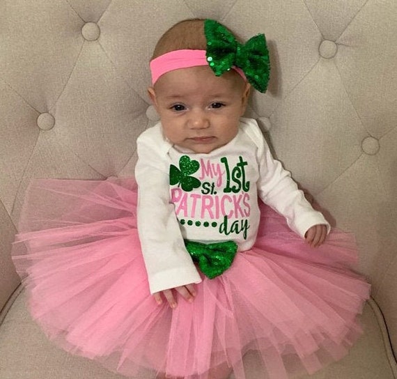 St Patricks Day Outfit Baby Girl'S St Patricks Day - Etsy