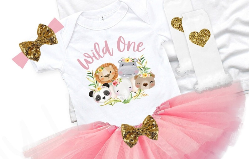 Matching Wild One Birthday Shirts - Wild One Family Shirts - Baby Girls 1st Birthday - Mom and Dad Wild One - Zoo Birthday Party image 8