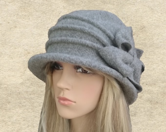 Felted hat woman, Womens winter hat, Woman's felted hat, Winter cloche hat, Wool felt hat lady, ladies winter hat, Felted hat lady, Felt hat