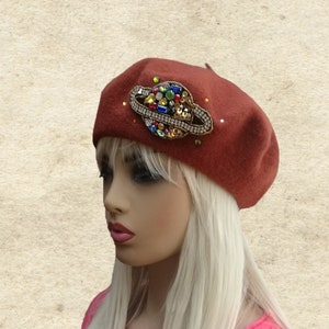 Felted Wool Beret: Women&#39;s Winter Fashion Hat