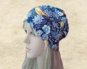 Floral Slouchy Beanie Hat: Trendy Women's Fashion