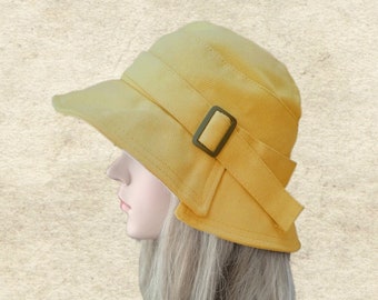 Cotton Cloche Sun Hat: Summer Women's Hat (21-22")