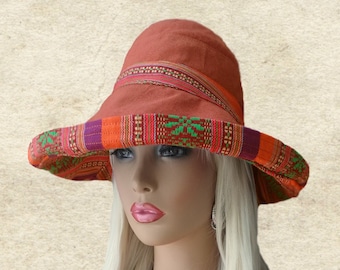 Wide Brim Cotton Sun Hat: Packable Summer Style