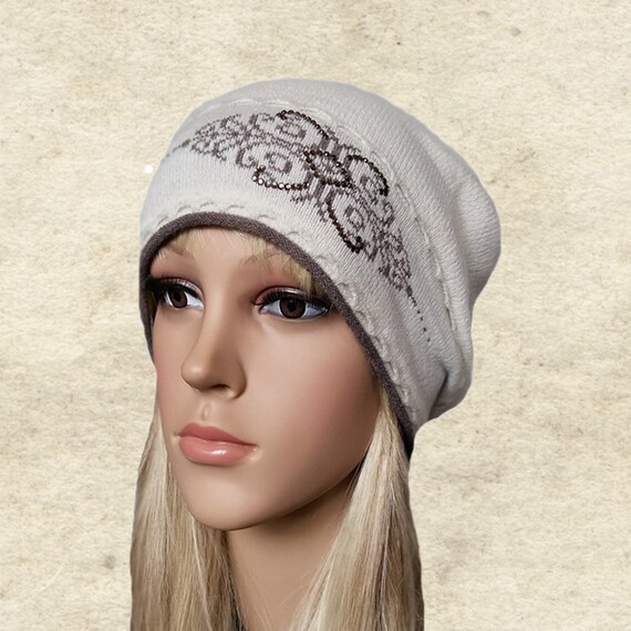 slouchy knit hat