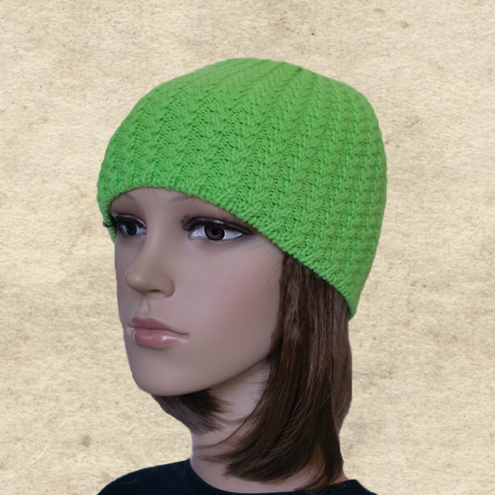 Knitted Beanie Hat Fall Autumn Beanie Knit Skull Hat Gray Etsy
