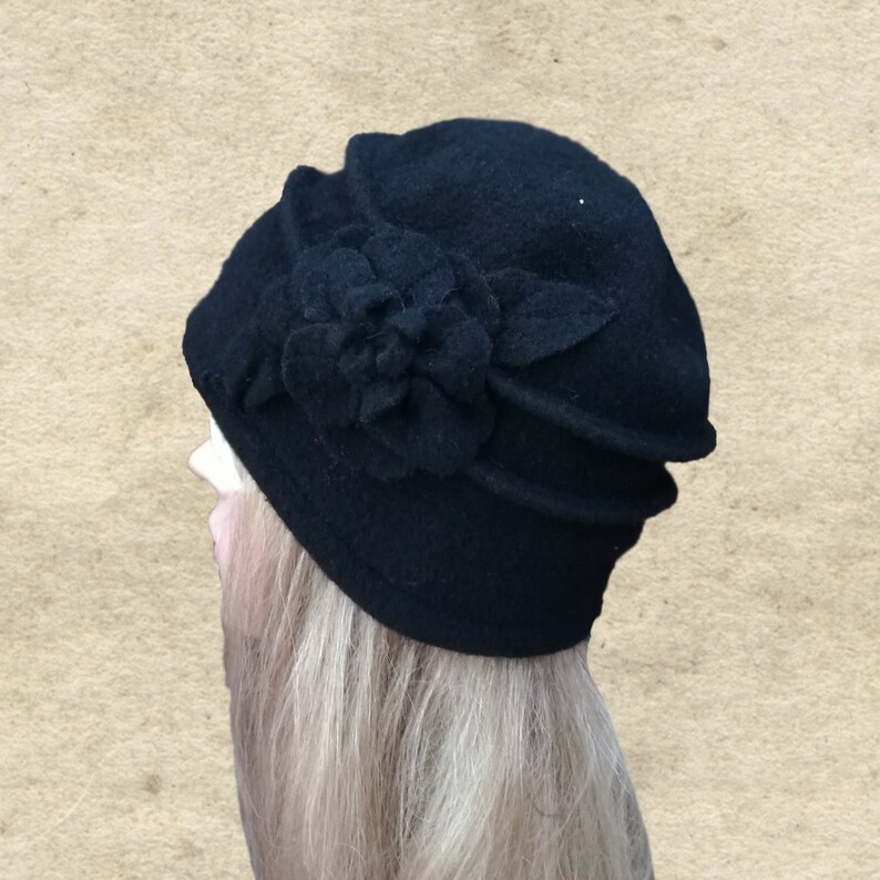 Gray Felt Hat, Women's Felt Hat, Felted Wool Hat, Winter Felted Hat