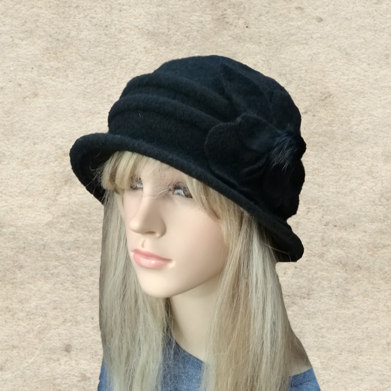 Felted Winter Hat, Women's Felted Hat, Womens Felt Hat, Ladies Felted