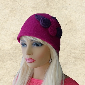 Felted Wool Beanie: Women&#39;s Warm Winter Hat