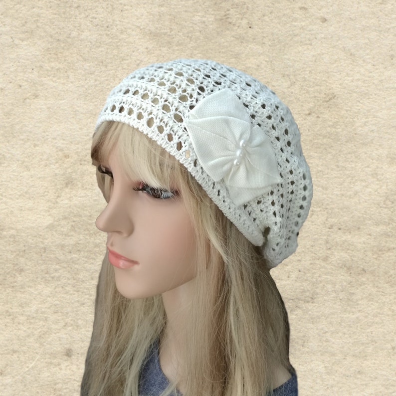 Summer Cotton Beret Womens Summer Beret Beret for Summer Etsy