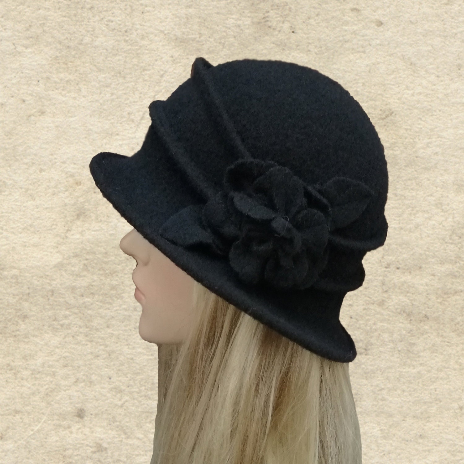 Women's Felted Hat Winter Hat Women Felted Wool Hat Etsy