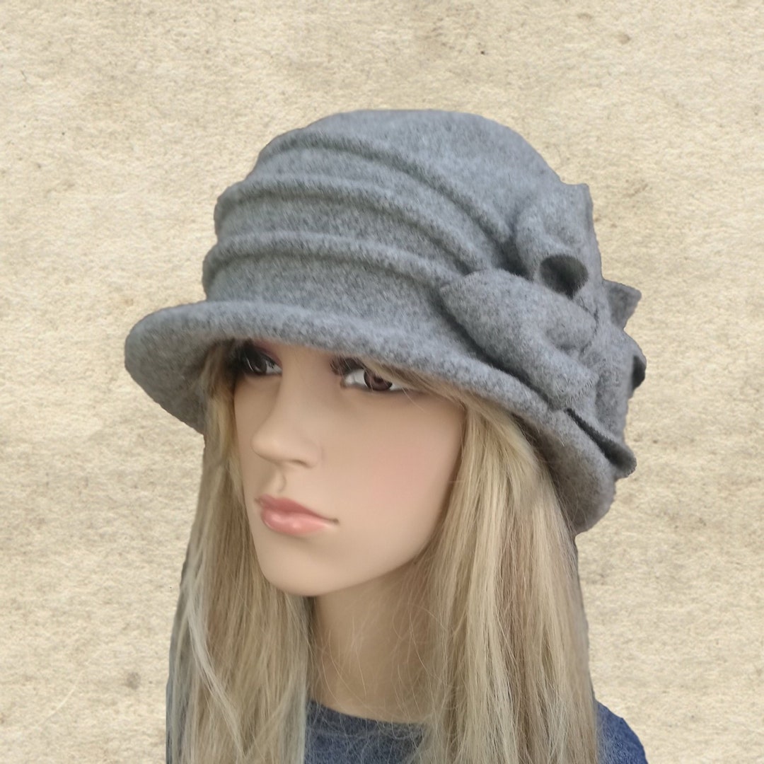 Felted Hat Woman, Womens Winter Hat, Woman's Felted Hat, Winter Cloche ...