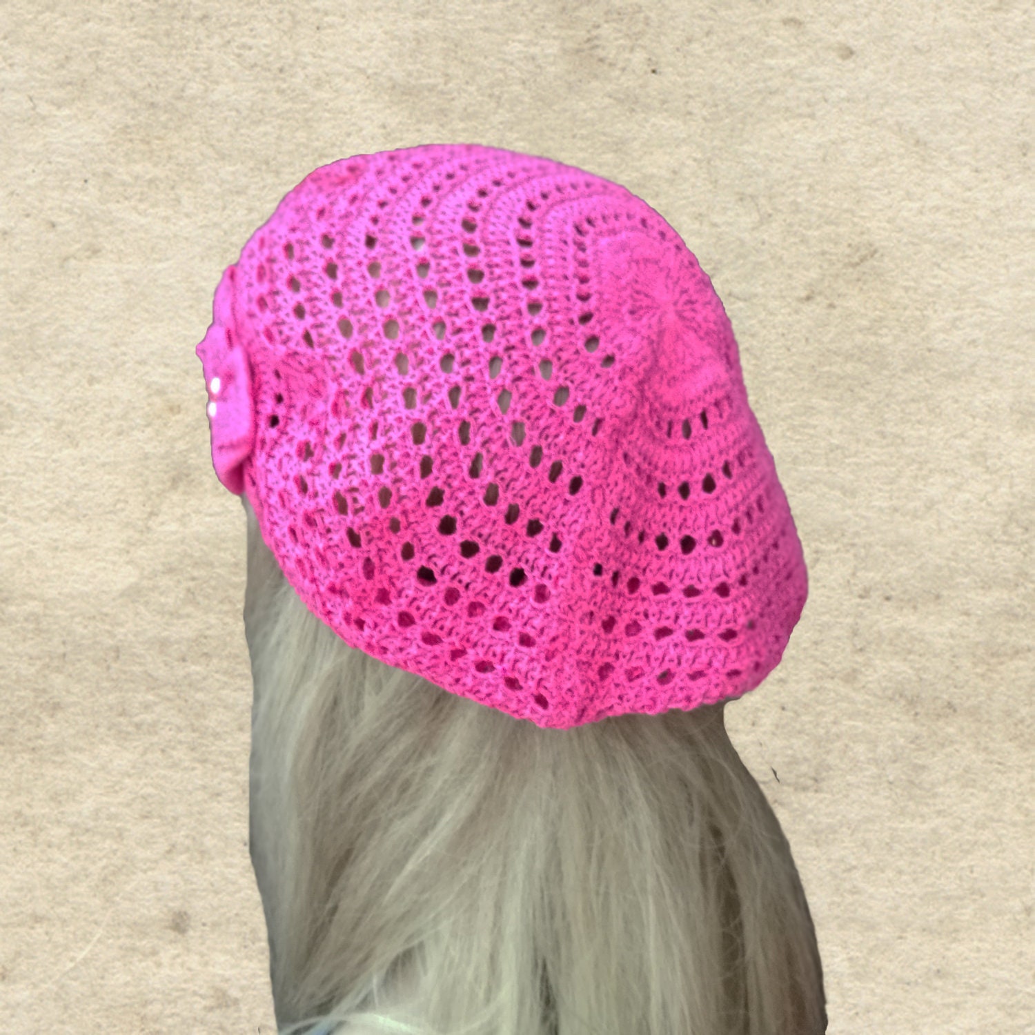 Summer Cotton Beret Womens Summer Beret Beret for Summer Etsy