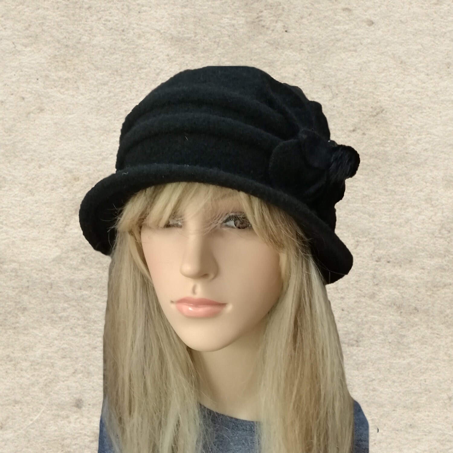 Felted Winter Hat, Women's Felted Hat, Womens Felt Hat, Ladies Felted