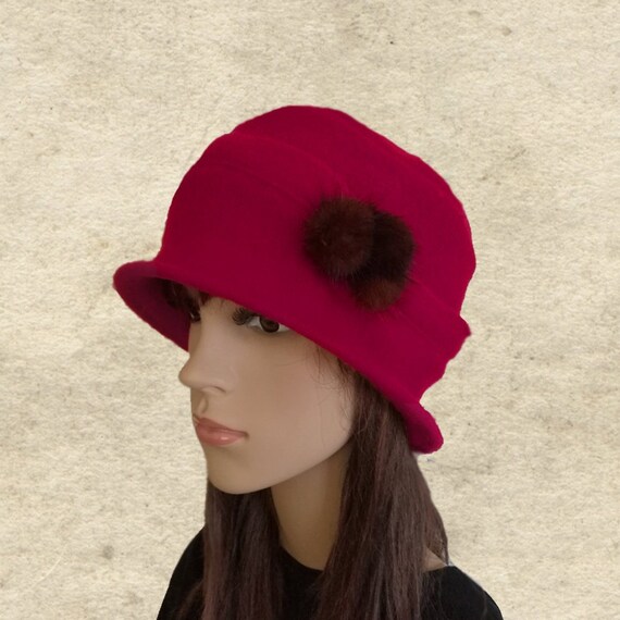 ladies winter felt hats